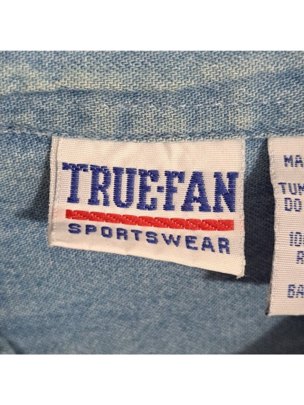 True-Fan Sportswear Men's Denim Florida Panthers Button-Down Shirt Blue - Picture 2 of 7
